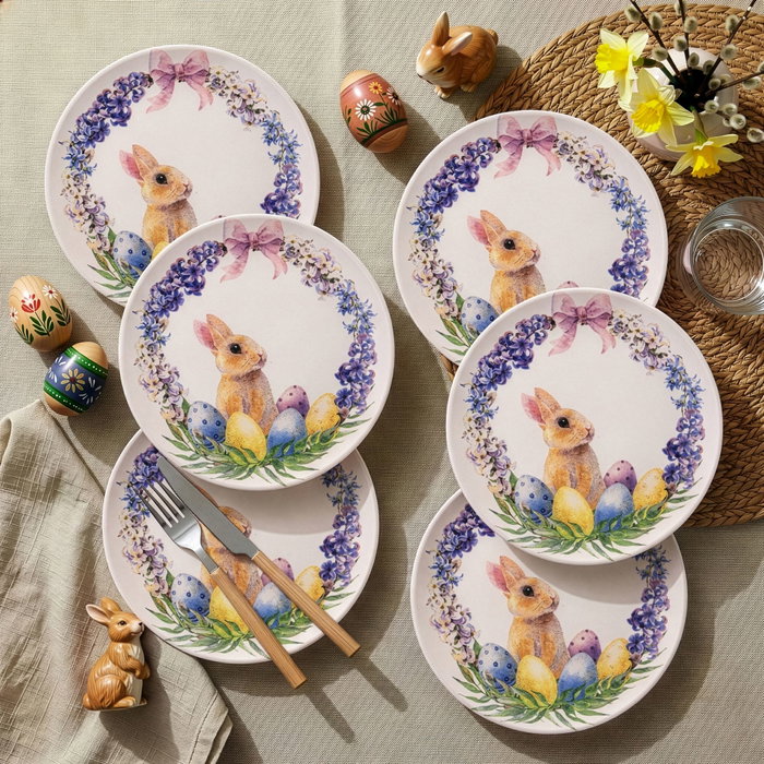 Hermia Juego de Platos de Postre Colourful de 6 Piezas Multicolor Hermia Juego de Platos de Postre Colourful de 6 Piezas Multicolor